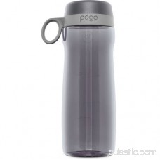 Pogo BPA-Free Plastic Water Bottle with Flip Straw 556107571